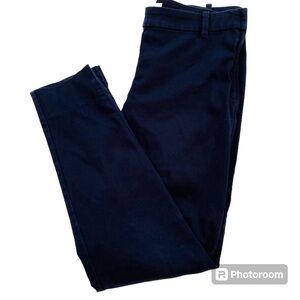 H&M NAVY BLUE CROPPED PANTS SIZE 4